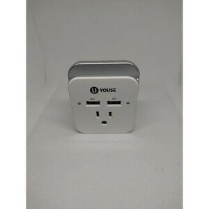 Wall Outlet Dual USB Charger High Speed Duplex Receptacle 15-Amp 3.1A Charging